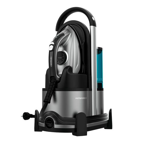 Cecotec 05595 Centrale vapeur 2600 W 1,7 L Semelle en céramique Noir, Acier inoxydable