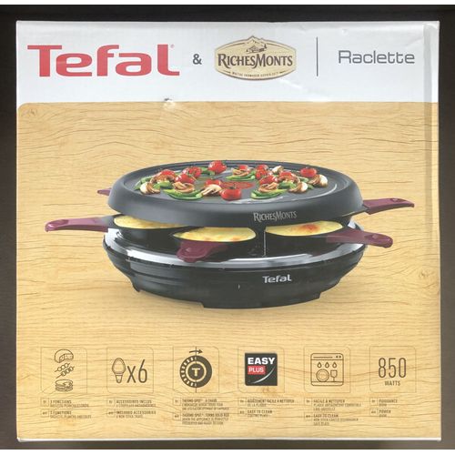 Appareil 3 en 1 à raclette crêpe et plancha Tefal 850 watts