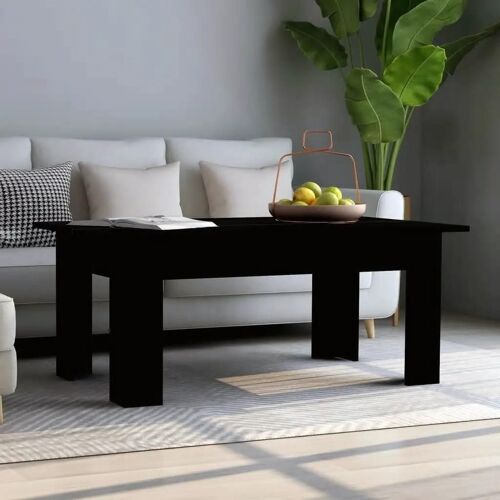 Table basse Noir 100 x 60 x 42 cm Aggloméré - vidaXL