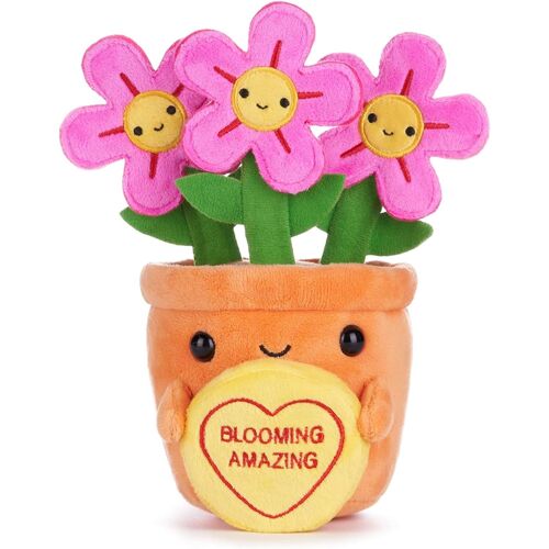 Swizzels Love Hearts 18cm Felicity Flowerpot Blooming Amazing Soft Plush Toy