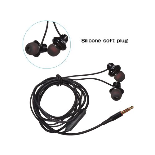 Écouteurs légers avec une qualité sonore supérieure, un microphone intégré et une compatibilité universelle