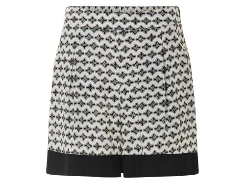 Esmara® Short Femme (Noir/Blanc, L (42/44))