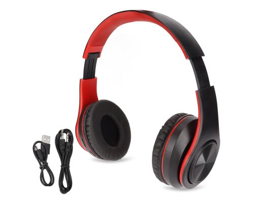 Casque sans fil avec basses puissantes, Bluetooth 5.0, cache-oreilles souples, design pliable, bonne qualité sonore