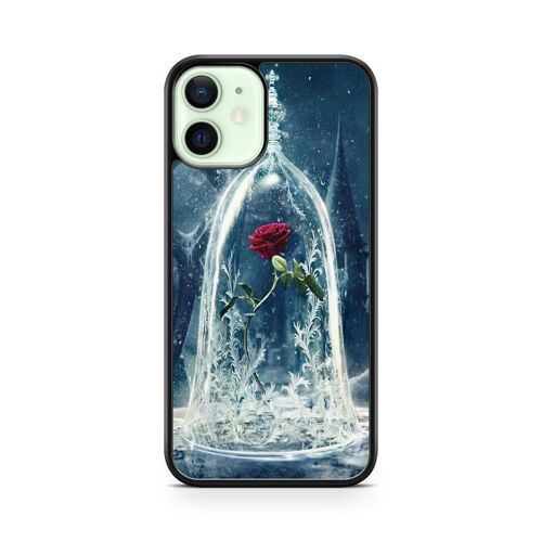 Coque De Téléphone Pour Iphone 15 La Belle Et La Bete Disney Dessin Animé Rose Eternelle Ref 3053