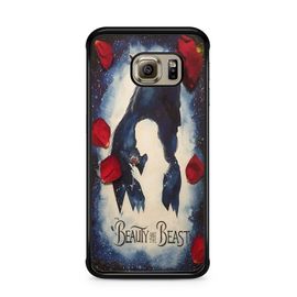 Coque De Téléphone Pour Samsung Galaxy S6 La Belle Et La Bete Disney Dessin Animé Rose Eternelle Ref 417