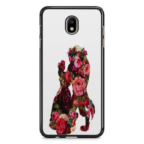 Coque De Téléphone Pour Samsung Galaxy J5 2017 ( J530 ) La Belle Et La Bete Disney Dessin Animé Rose Eternelle Ref 2484