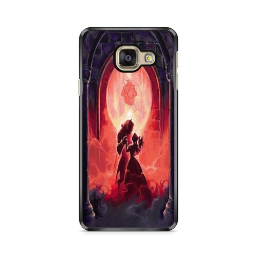 Coque De Téléphone Pour Samsung Galaxy A3 2017 ( A320) La Belle Et La Bete Disney Dessin Animé Rose Eternelle Ref 2109