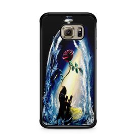 Coque De Téléphone Pour Samsung Galaxy S6 La Belle Et La Bete Disney Dessin Animé Rose Eternelle Ref 54