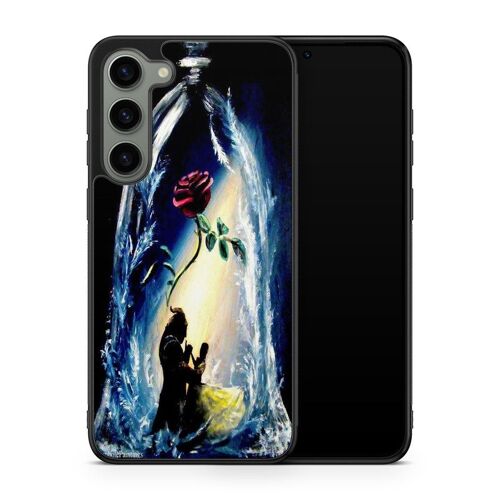 Coque De Téléphone Pour Samsung Galaxy A33 La Belle Et La Bete Disney Dessin Animé Rose Eternelle Ref 100