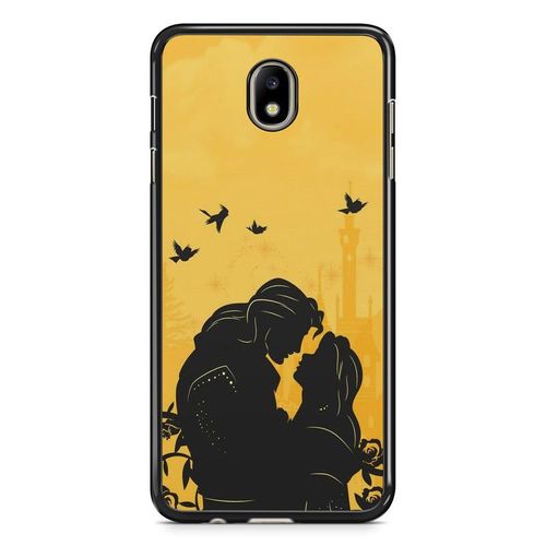 Coque De Téléphone Pour Samsung Galaxy J5 2017 ( J530 ) La Belle Et La Bete Disney Dessin Animé Rose Eternelle Ref 669