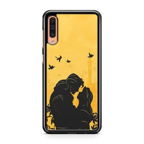Coque De Téléphone Pour Huawei P30 Pro La Belle Et La Bete Disney Dessin Animé Rose Eternelle Ref 681