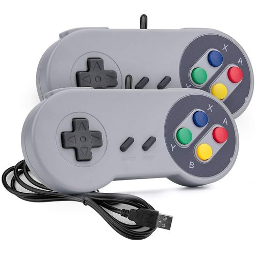 Manette Rétro Usb Mafiti Pour Snes (Windows, Mac, Linux, Raspberry Pi) - Plug And Play Pour Jeux Classiques