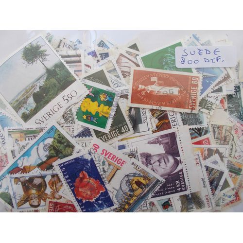 Suède 800 Timbres Différents