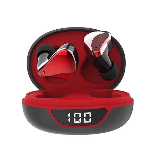 Casque sans fil antibruit avec commandes tactiles et étui de chargement pour les jeux et les appels