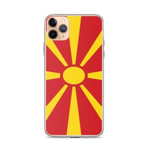 Coque Iphone Drapeau De La Macedoine Du Nord Iphone 11 Pro Max