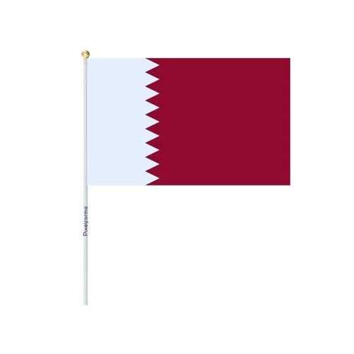Lots Mini Drapeau du Qatar 14x21cm en 100 pièces