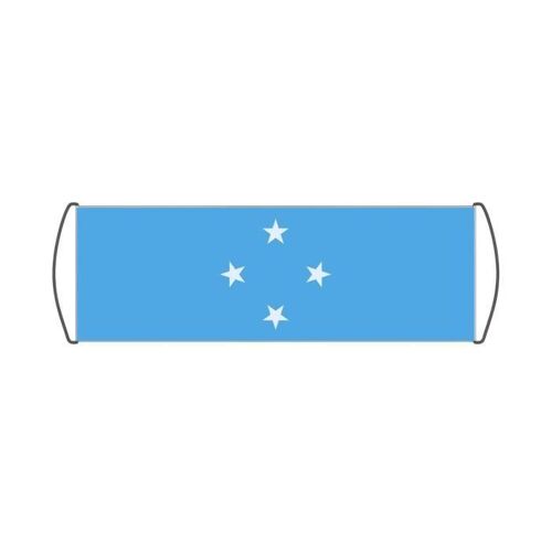 Bannière de défilement Drapeau des États fédérés de Micronésie en 24x70cm