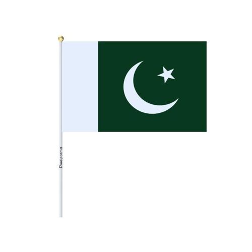 Lots Mini Drapeau du Pakistan 14x21cm en 100 pièces