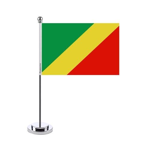 Drapeau bureau de la république du Congo 14x21cm