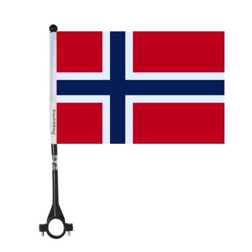 Drapeau de vélo de la Norvège officiel 10 pièces en polyester