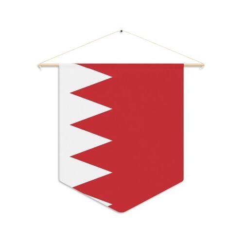 Fanion ¿ Drapeau de Bahreïn ¿ 30 x 45 cm ¿ Polyester ¿ À Suspendre ¿ Pixelforma