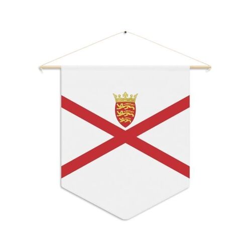 Fanion ¿ Drapeau de Jersey ¿ 30 x 45 cm ¿ Polyester ¿ À Suspendre ¿ Pixelforma