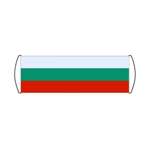Bannière de défilement Drapeau de la Bulgarie 17x50cm