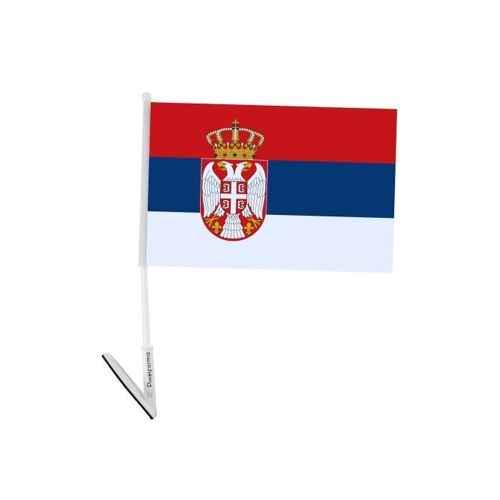 Drapeau adhésif de la Serbie 5 pièces 14x21cm