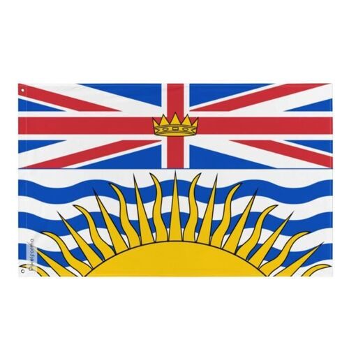 Drapeau de la Colombie-Britannique 90x150cm en polyester