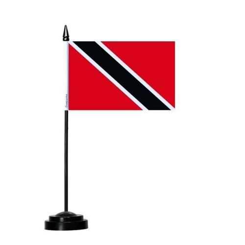 Drapeau de Table de Trinité-et-Tobago 14x21cm