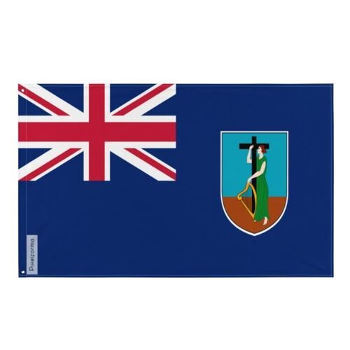 Drapeau de Montserrat 160x240cm en polyester