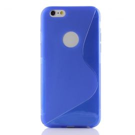 Iphone 6 - 6s Coque, Urcover Backcase S-Line Housse Apple Iphone 6 - 6s Tpu Antichoc Bleu Avec Trou Téléphone Étui Cover Case