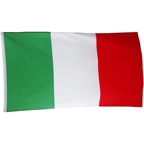 Drapeau Italie - 100% Polyester Dim. 100 X 140 Cm - Supporter Euro 2012 - Adulte - Homme - Football