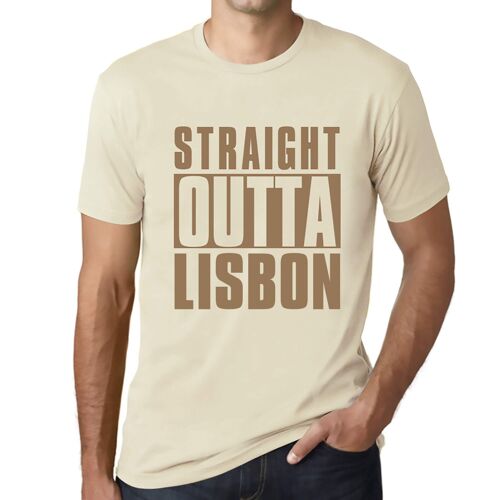 Homme Tee-Shirt Tout Droit Sorti De Lisbonne - Straight Outta Lisbon - T-Shirt Graphique Éco-Responsable Vintage Cadeau Nouveauté
