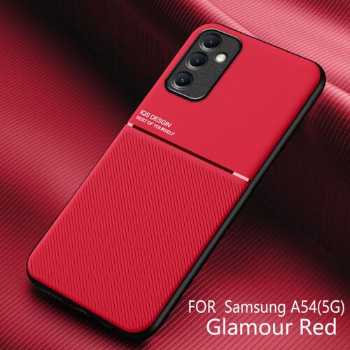 Coque pour Samsung Galaxy A54 5G,absorption des chocs et protection,tatouer magique,coque en silicone,Rouge