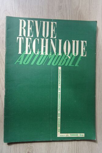 Revue Technique Panhard Dyna + Camions Ford Canada Types C 598 T Et C 59 T