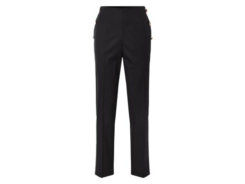 Esmara® Pantalon Slack Femme (Noir, 38)