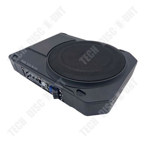 TD® Caisson de basse voiture 800W haute puissance ultra-mince 10 pouces 12V modification audio voiture caisson de basse actif