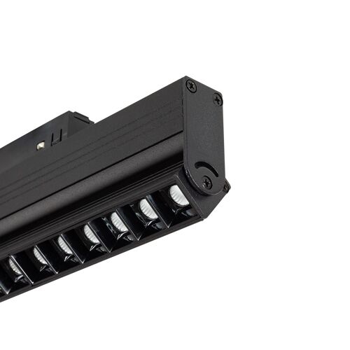 Spot Linéaire Led Orientable 15w Cri90 (Ugr16) Pour Rail Magnétique Monophasé 20mm 48v Blanc Neutre 4000k