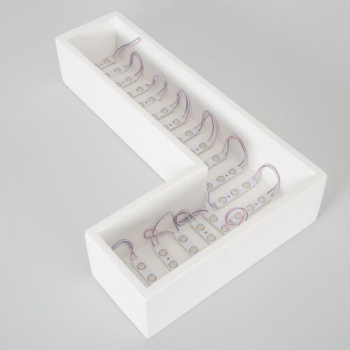 Chaîne De 20 Modules Led 24w Ip65 24v Dc Pour Enseignes Publicitaires 2.5m Blanc Froid 5000k