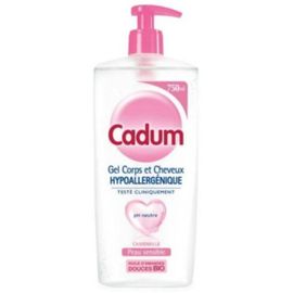 Gel Corps Et Cheveux Hypoallergénique Camomille Peau Sensible Cadum 750ml 