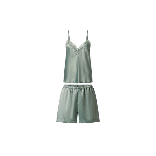 Esmara® Ensemble Pyjama En Satin Femme (Vert, S(34/36))