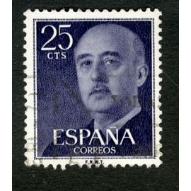Timbre Oblitéré Espana, Correos, 25 Cts