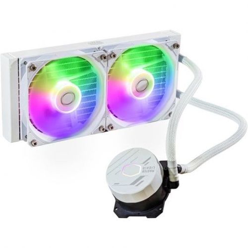 Cooler Master MasterLiquid 240L Core ARGB White Processeur Kit de refroidissement du liquide 12 cm Blanc
