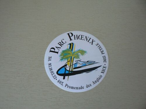 Autocollant Parc Phoenix Nice