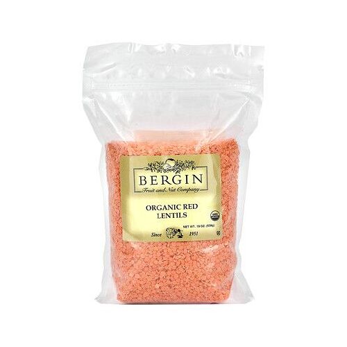 Bergin Fruit And Nut Company Lentilles Rouges Biologiques, 539 G 