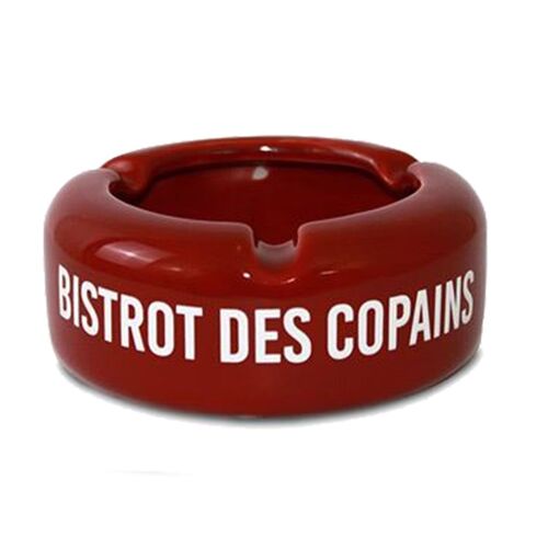 Cendrier en céramique rouge