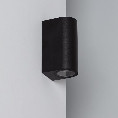 Applique Murale Extérieure Gala Éclairage Double Face Noire Noir
