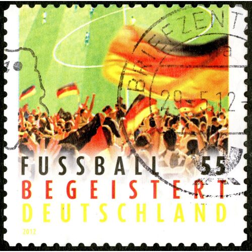 Timbre Oblitéré Deutschland, Fussball Begeistert, 2012, 55