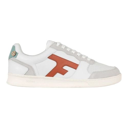 Faguo Baskets Cuir Et Suède Hazel Blanc